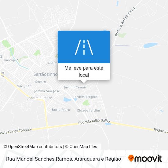 Rua Manoel Sanches Ramos mapa