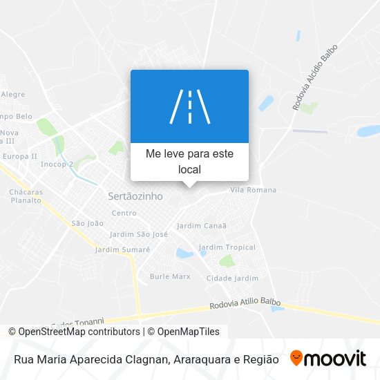 Rua Maria Aparecida Clagnan mapa