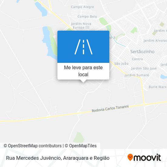 Rua Mercedes Juvêncio mapa