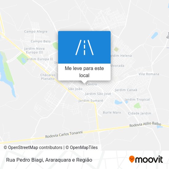 Rua Pedro Biagi mapa