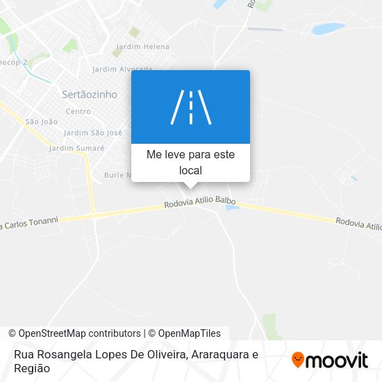 Rua Rosangela Lopes De Oliveira mapa