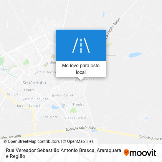 Rua Vereador Sebastião Antonio Brasca mapa