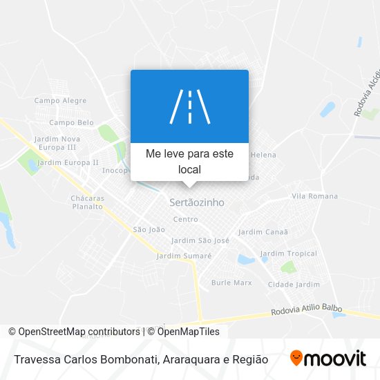 Travessa Carlos Bombonati mapa