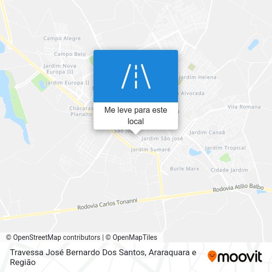 Travessa José Bernardo Dos Santos mapa