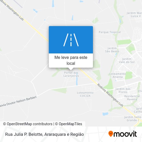 Rua Julia P. Belotte mapa