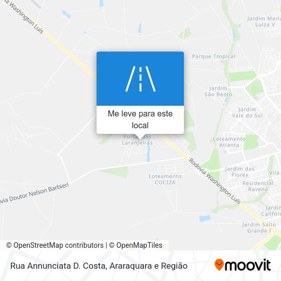 Rua Annunciata D. Costa mapa