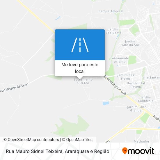 Rua Mauro Sidnei Teixeira mapa