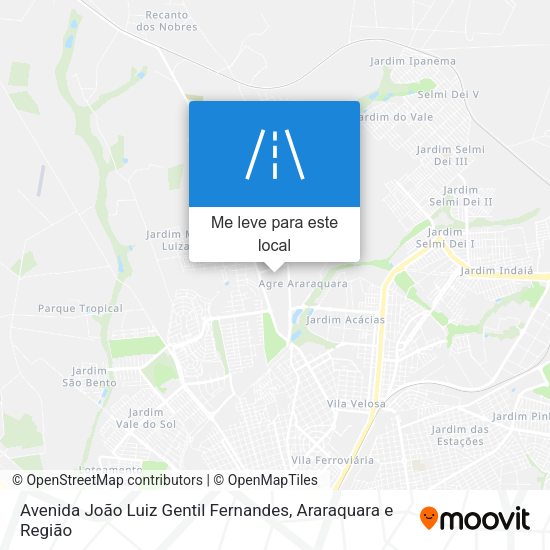 Avenida João Luiz Gentil Fernandes mapa