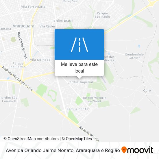 Avenida Orlando Jaime Nonato mapa