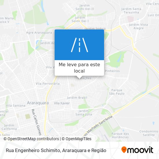 Rua Engenheiro Schimito mapa