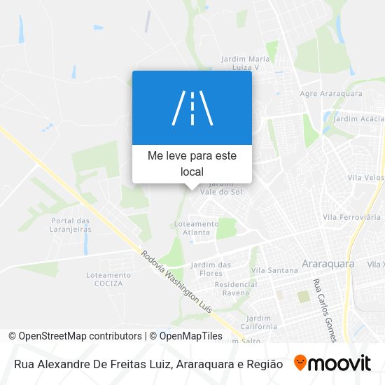 Rua Alexandre De Freitas Luiz mapa