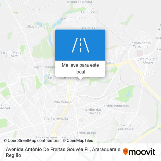 Avenida Antônio De Freitas Gouvêa Fl. mapa