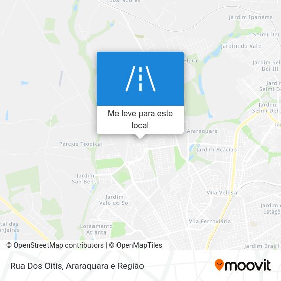 Rua Dos Oitis mapa