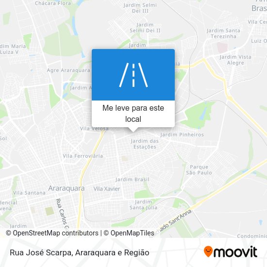 Rua José Scarpa mapa