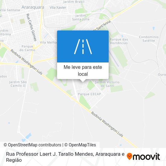 Rua Professor Laert J. Tarallo Mendes mapa