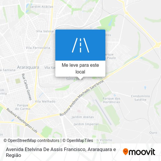 Avenida Etelvina De Assis Francisco mapa