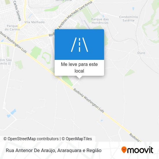 Rua Antenor De Araújo mapa