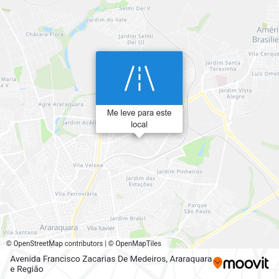 Avenida Francisco Zacarias De Medeiros mapa