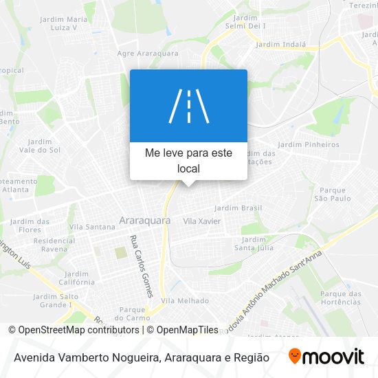 Avenida Vamberto Nogueira mapa