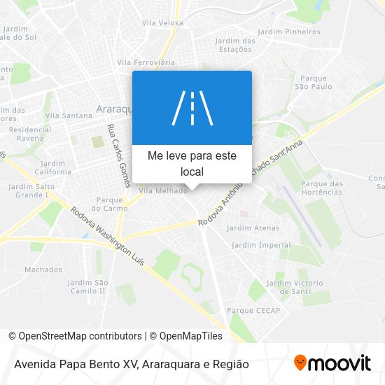 Avenida Papa Bento XV mapa