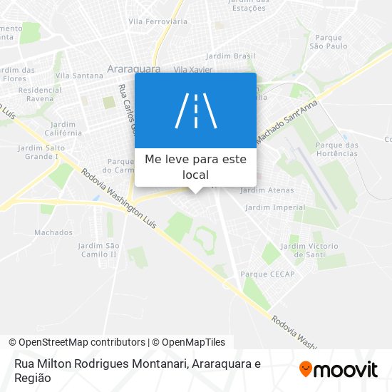 Rua Milton Rodrigues Montanari mapa