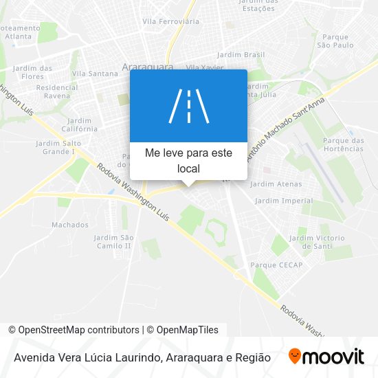Avenida Vera Lúcia Laurindo mapa