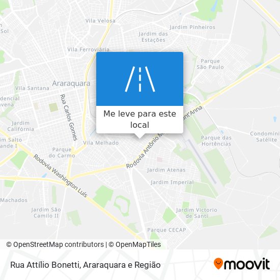 Rua Attílio Bonetti mapa