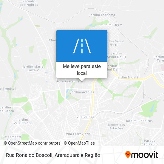 Rua Ronaldo Boscoli mapa