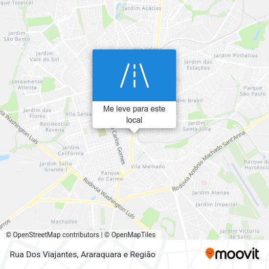 Rua Dos Viajantes mapa