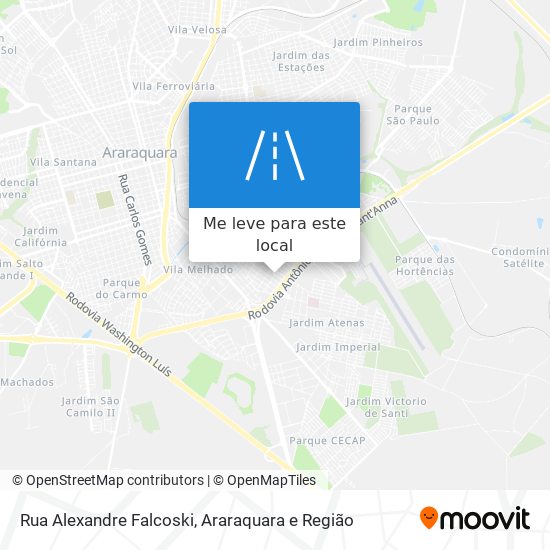 Rua Alexandre Falcoski mapa