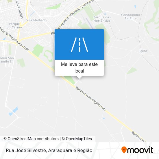 Rua José Silvestre mapa