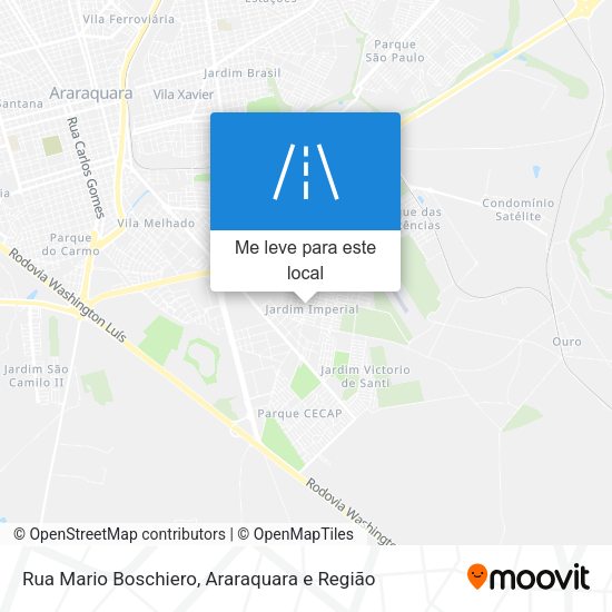 Rua Mario Boschiero mapa