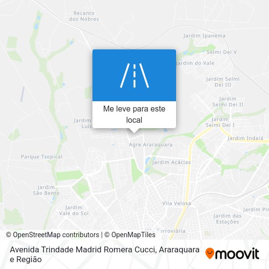 Avenida Trindade Madrid Romera Cucci mapa