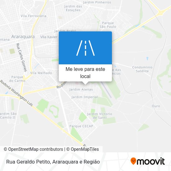 Rua Geraldo Petito mapa
