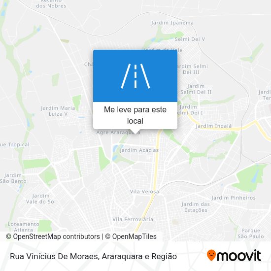 Rua Vinícius De Moraes mapa