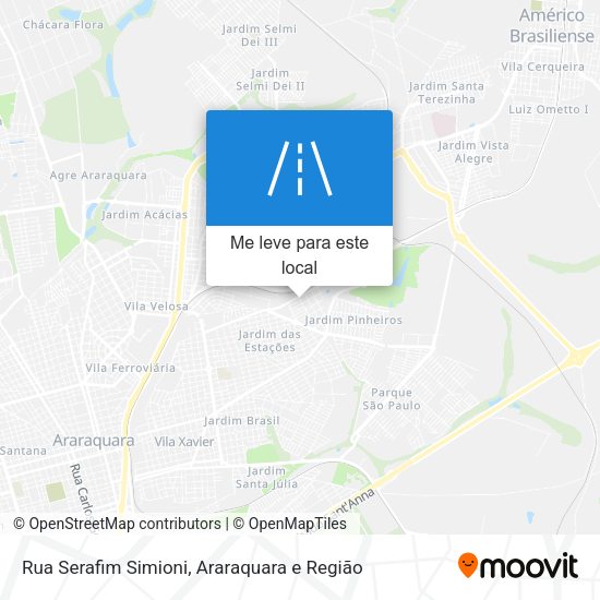 Rua Serafim Simioni mapa