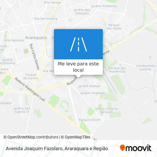 Avenida Joaquim Fazolaro mapa