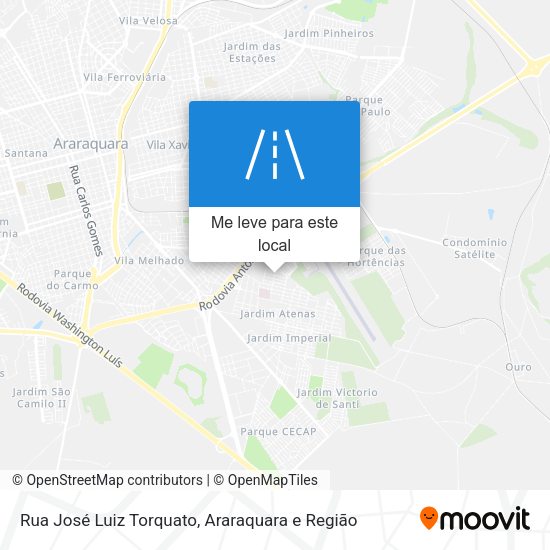 Rua José Luiz Torquato mapa