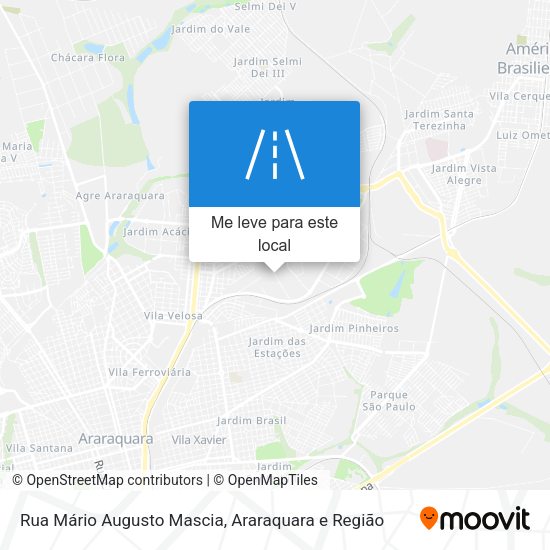 Rua Mário Augusto Mascia mapa