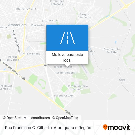Rua Francisco G. Gilberto mapa