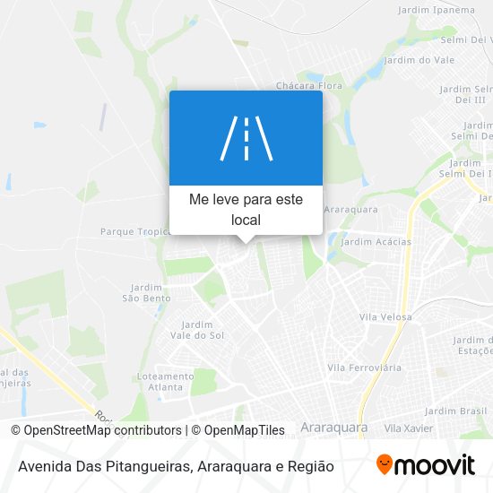 Avenida Das Pitangueiras mapa