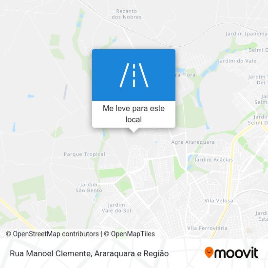 Rua Manoel Clemente mapa