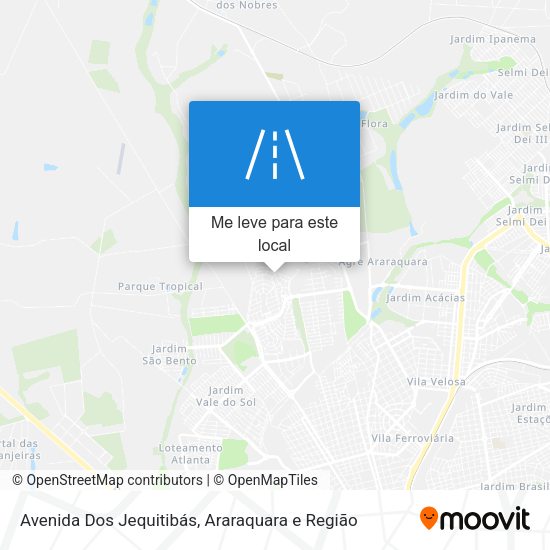 Avenida Dos Jequitibás mapa