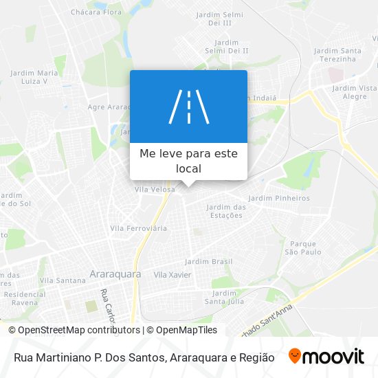 Rua Martiniano P. Dos Santos mapa