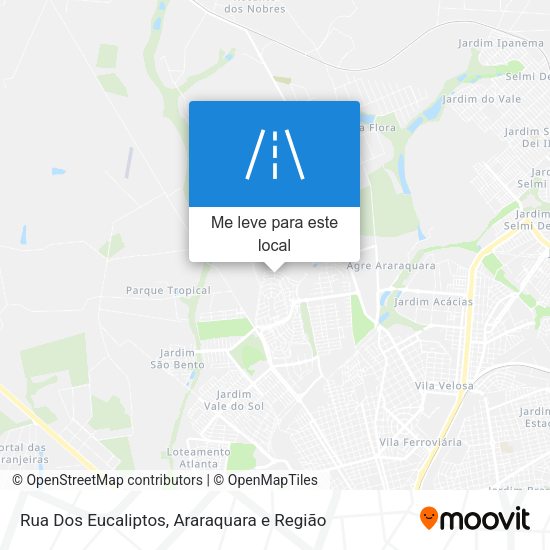 Rua Dos Eucaliptos mapa