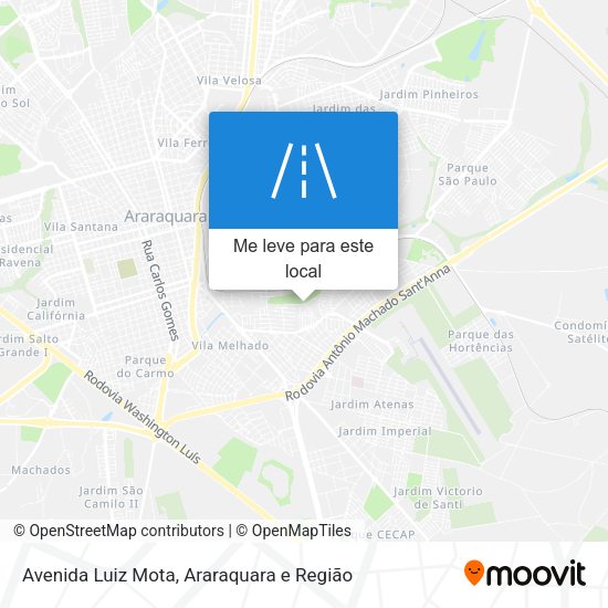 Avenida Luiz Mota mapa