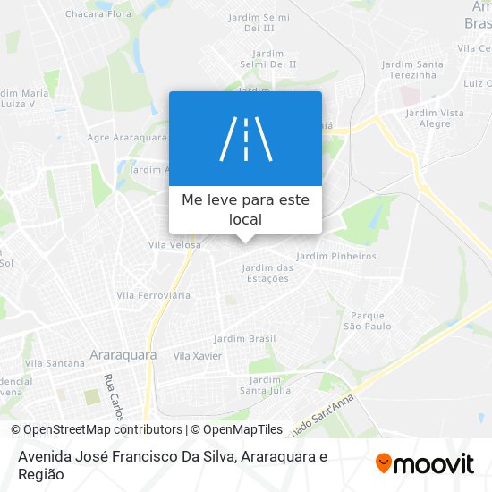 Avenida José Francisco Da Silva mapa