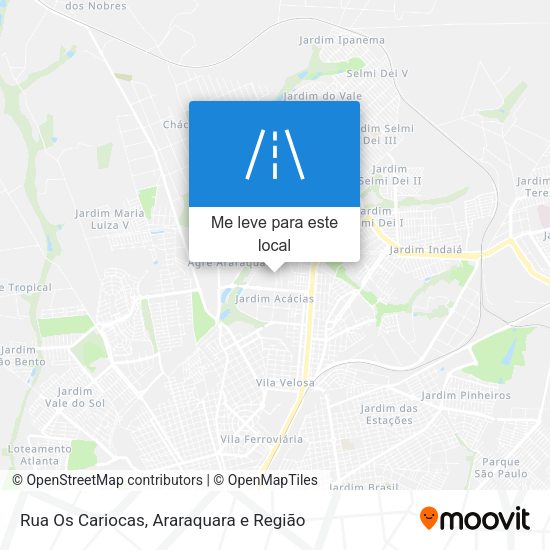 Rua Os Cariocas mapa