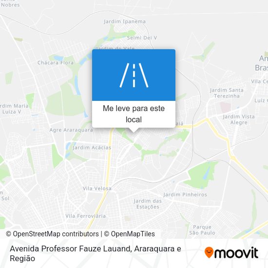 Avenida Professor Fauze Lauand mapa