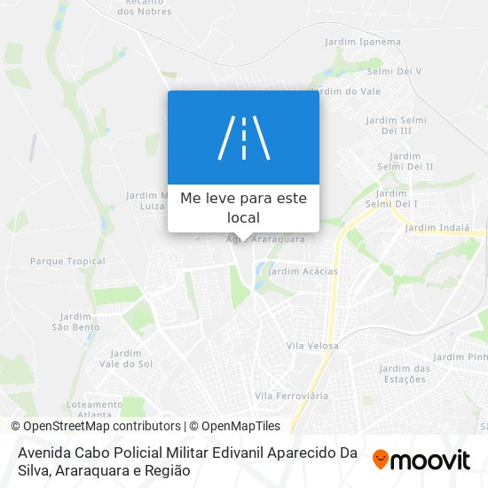 Avenida Cabo Policial Militar Edivanil Aparecido Da Silva mapa